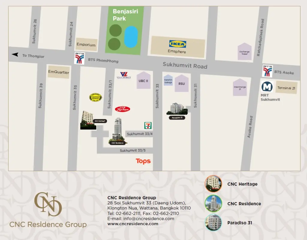 CNC Residence Location Map